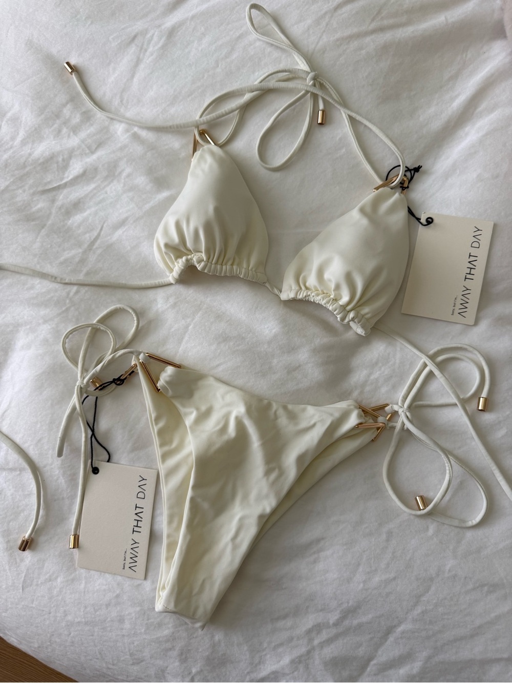 Away That Day Ivory Bikini View 3